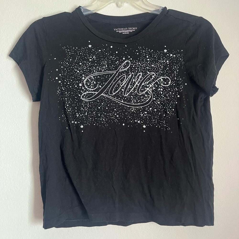 emo coquette Victoria's Secret baby tee